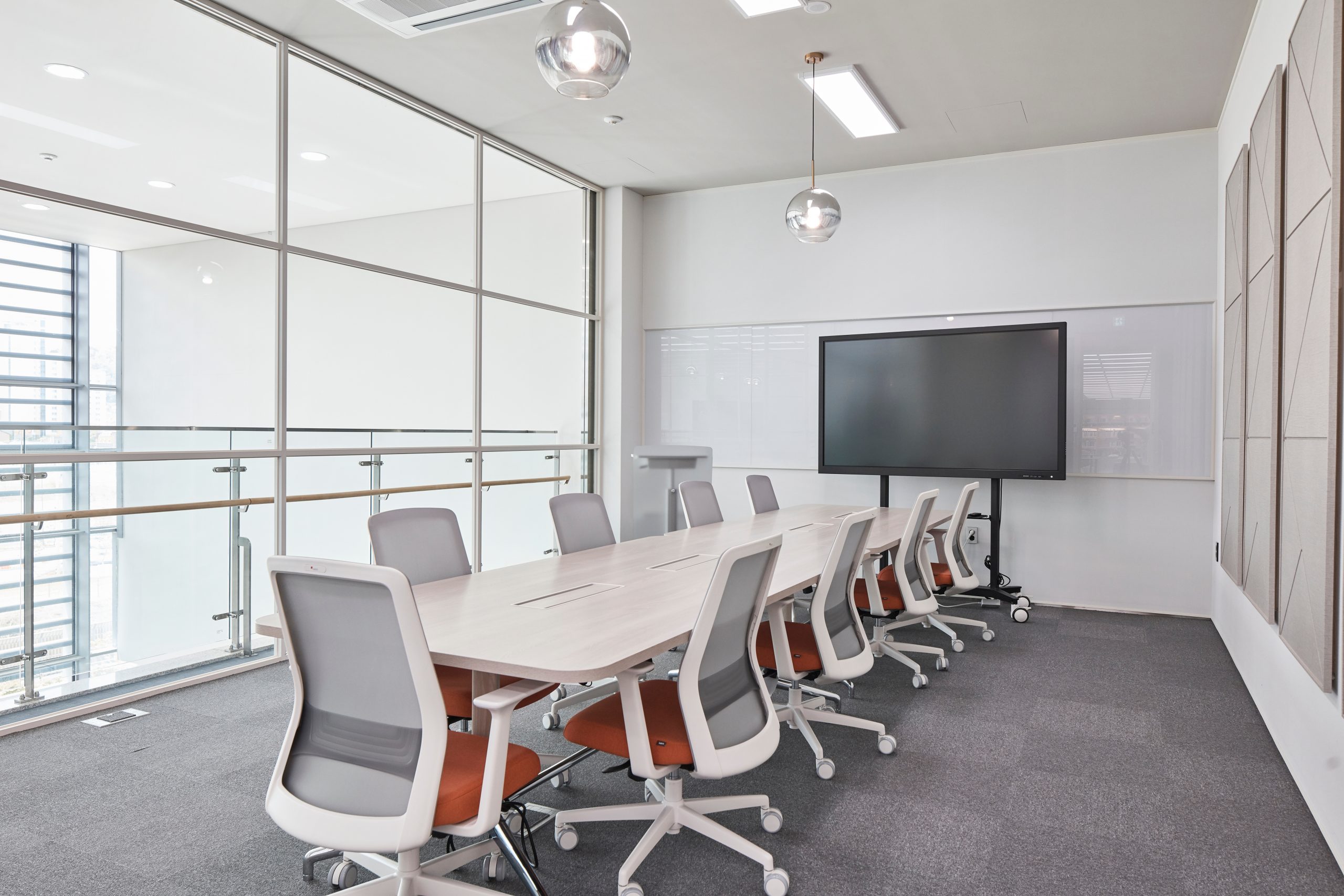 conference room with chairs