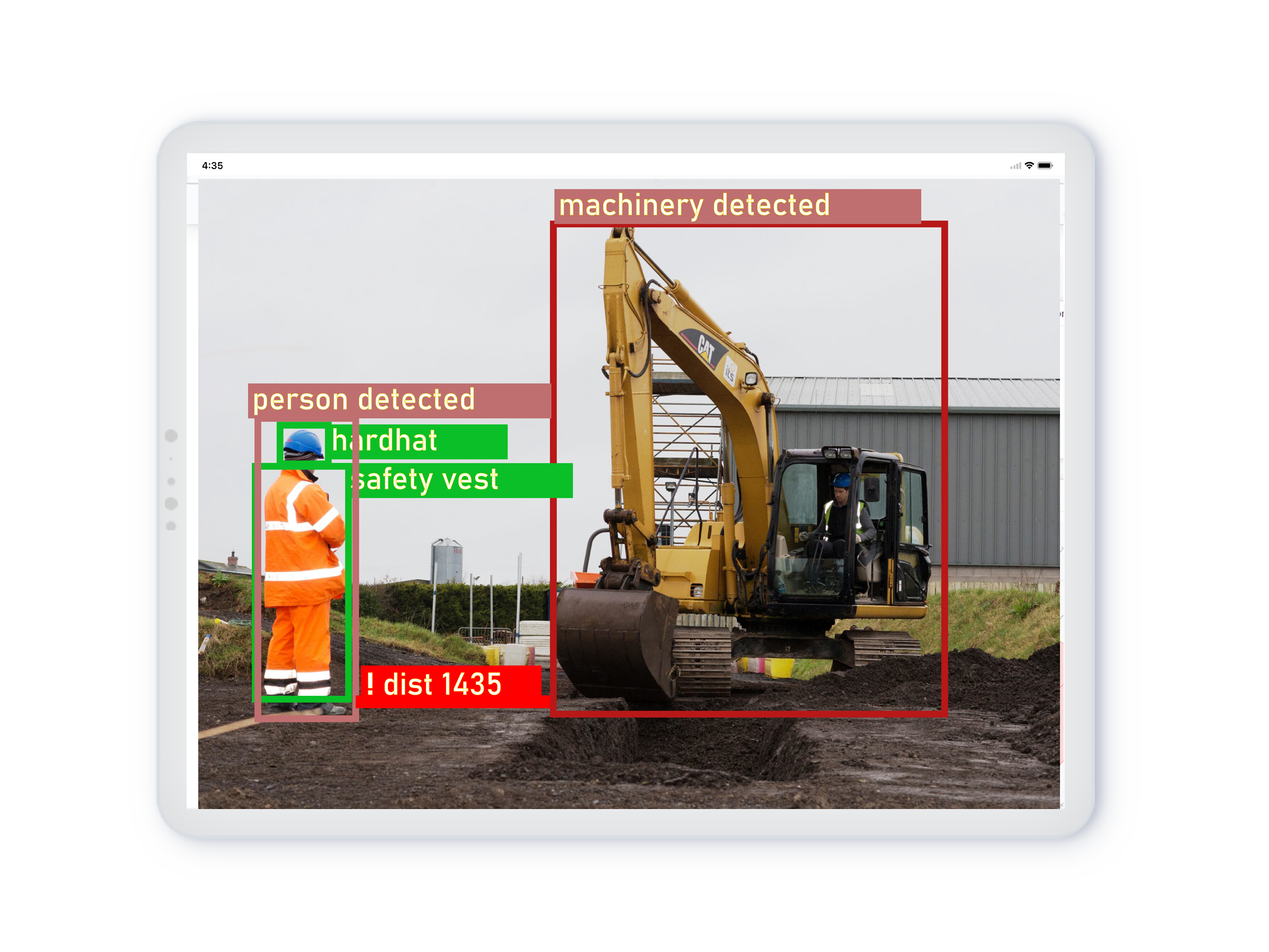 Detect potential workplace incidents - ipad