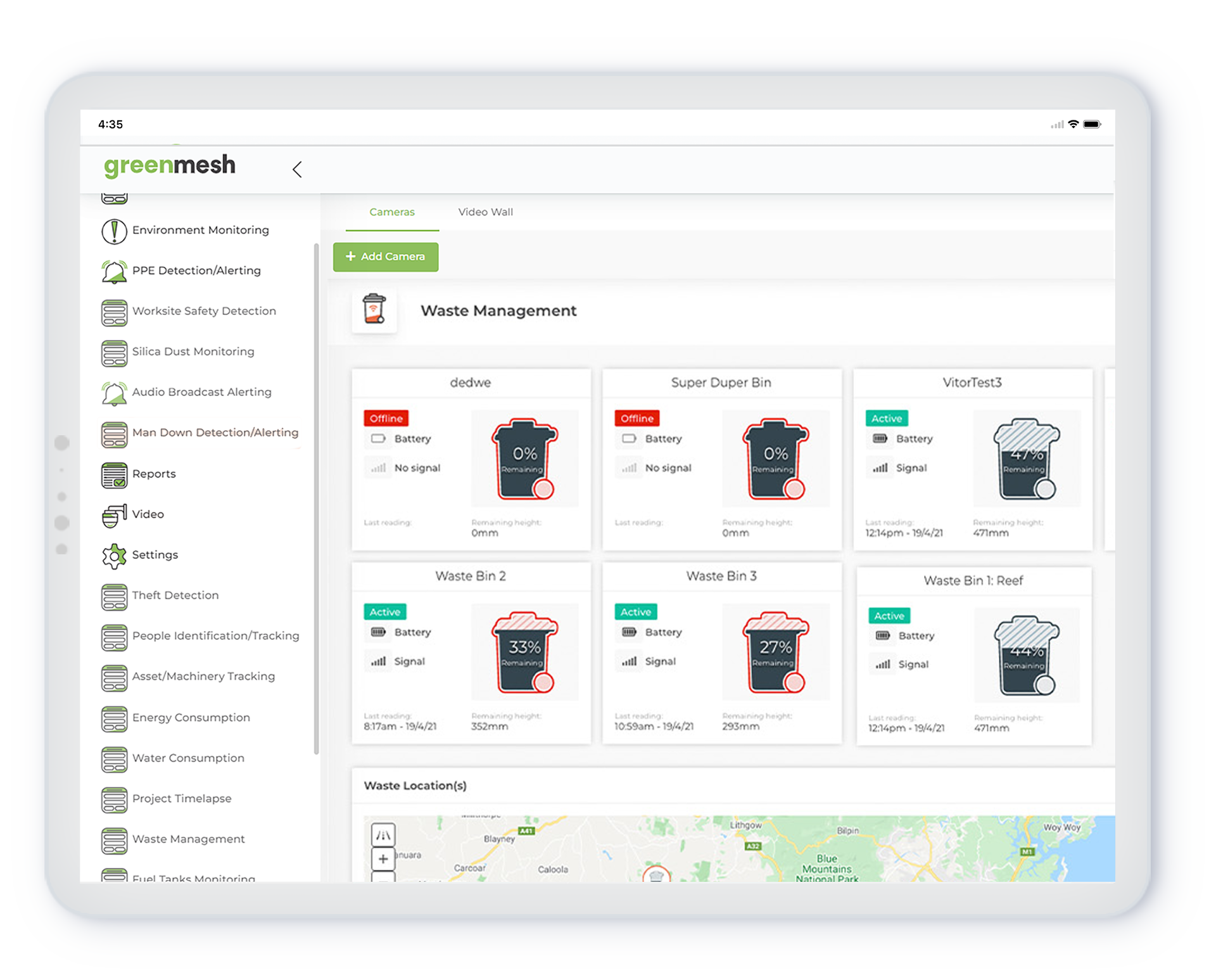 waste management - ipad